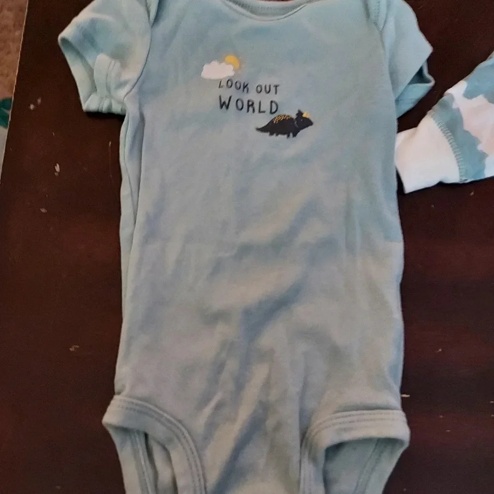 Carter's Baby Boy Dinosaur 3-Piece Little Jacket Set in Size 6M